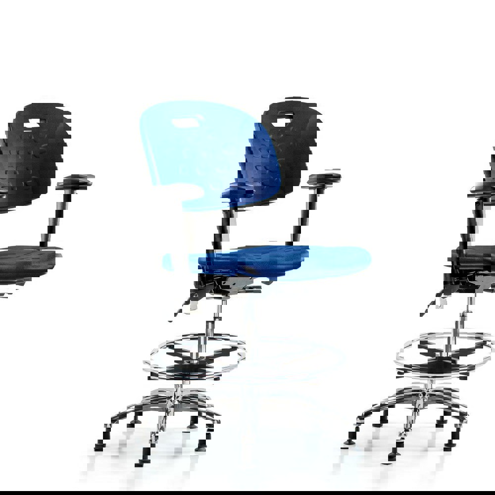 Task Chair: Polyurethane, Blue